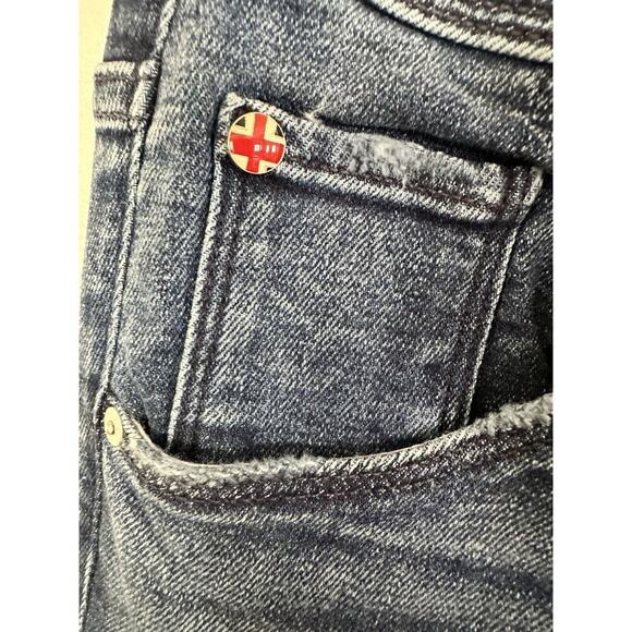 Hudson Beth Baby Boot-Cut Jeans 28” Blue Mid-Rise Flap Pockets NEW $195 - Picture 8 of 12